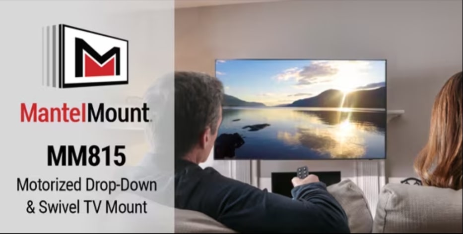 MM815 Motorized Drop Down & Swivel TV Mount