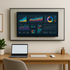 Turn a Wall-Mounted TV Into a Second Monitor for Your Home Office