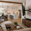 Open Floor Plan TV Mounting: What Actually Works in Open Concept Rooms