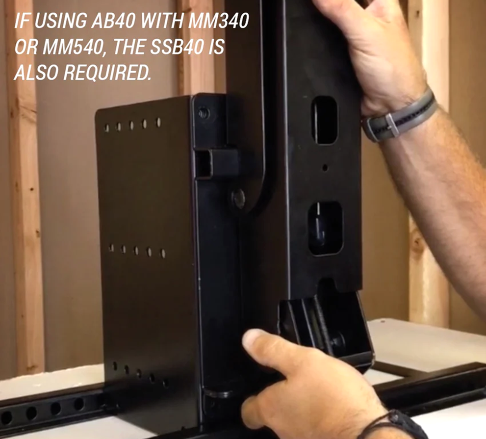 AB40 Horizontal Adapter Bracket - MantelMount Accessory