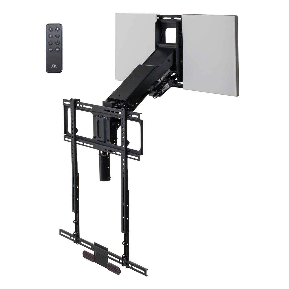 The Perfect Pull Down TV Mount Above Your Fireplace