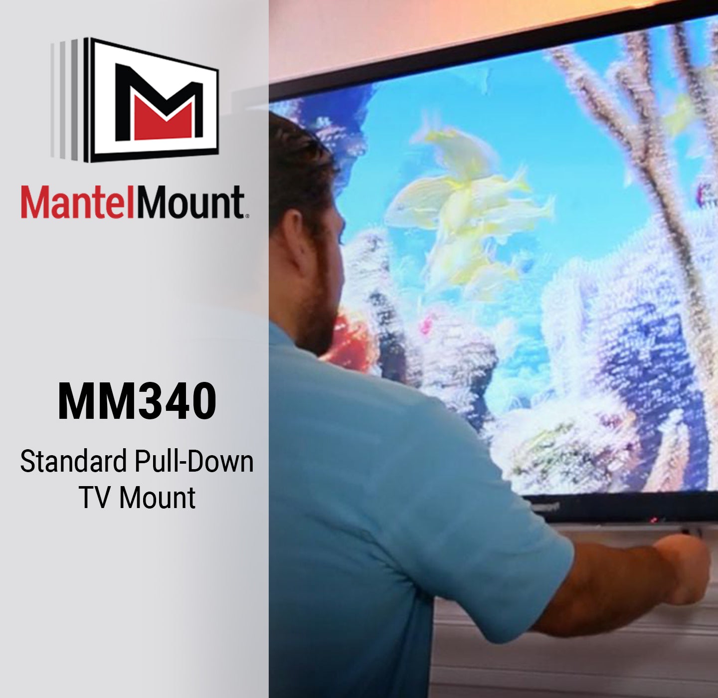 MM340 Standard Pull Down TV Mount - Refurbished