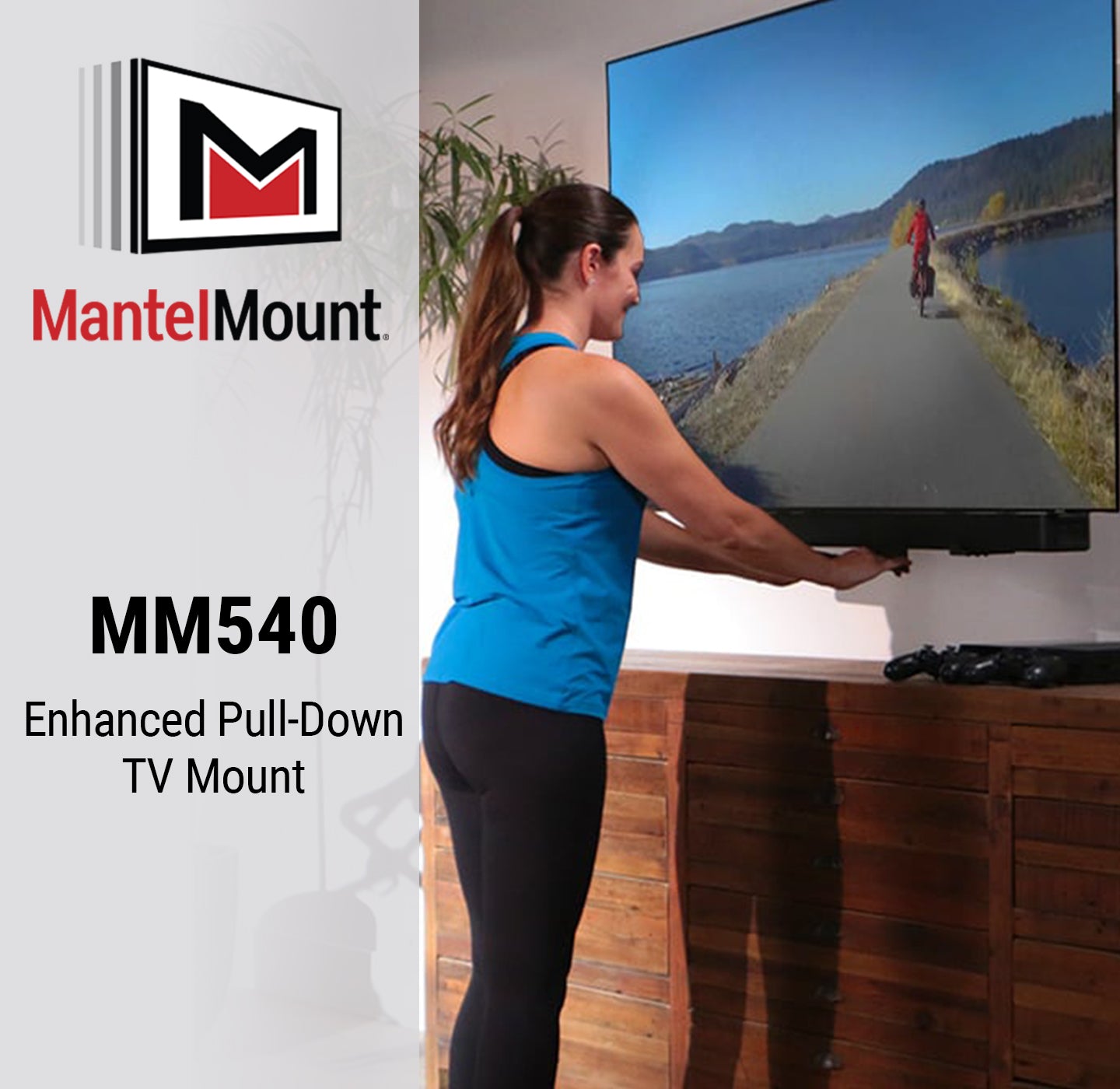 MM540 Enhanced Pull Down TV Mount - Refurbished
